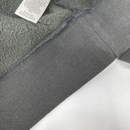Stussy 25SS Raglan Relaxed Zip Hoodie Charcoal Cotton Jacket Size L