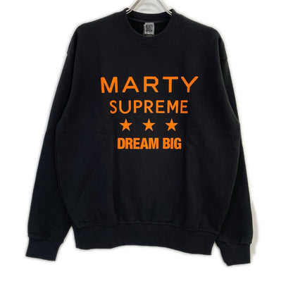 A24 x PARCO Marty Supreme Logo Black Cotton Sweatshirt Size XL