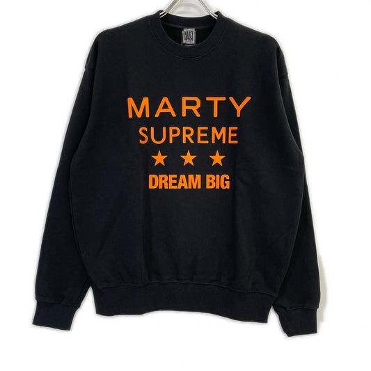 A24 x PARCO Marty Supreme Logo Black Cotton Sweatshirt Size XL
