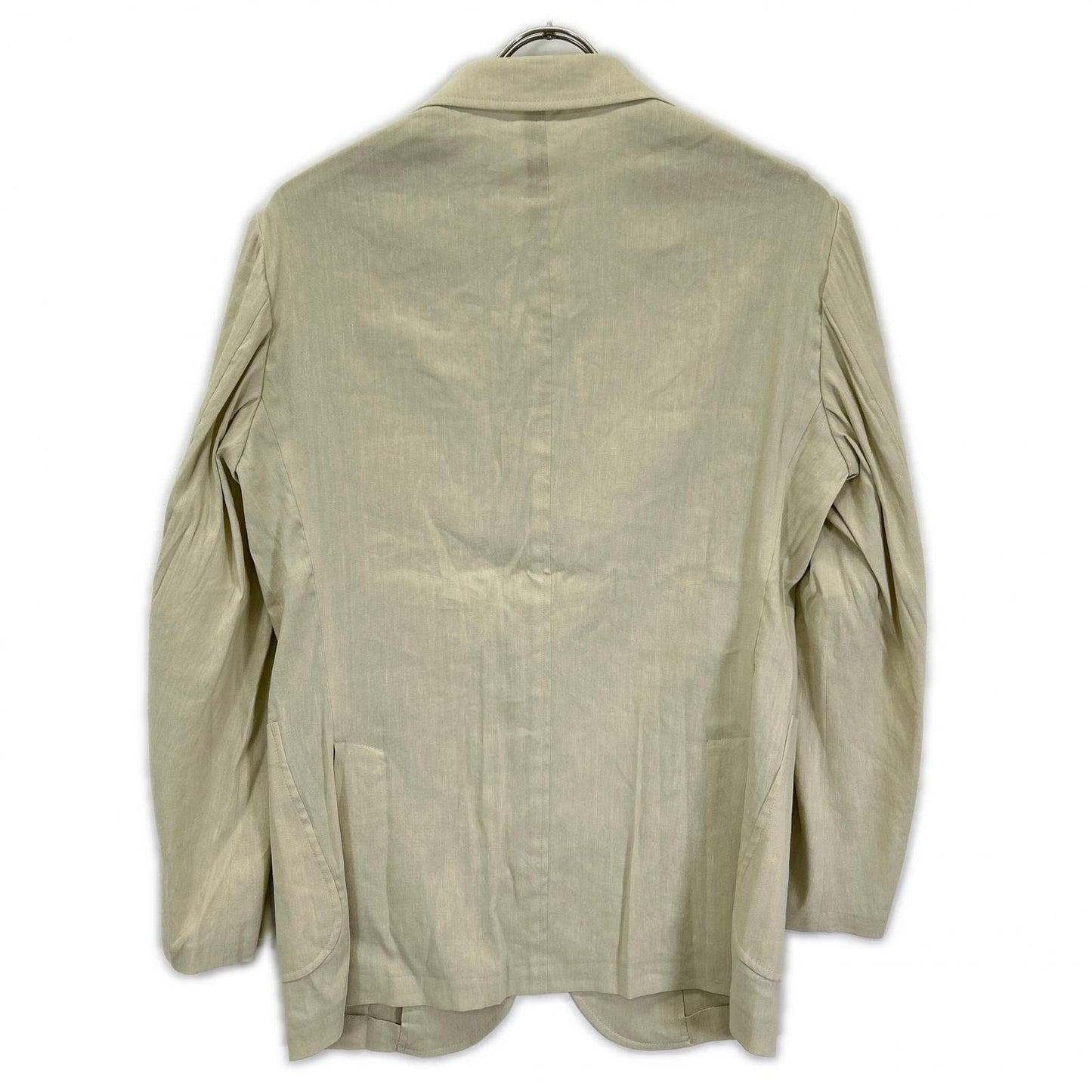 THE GIGI Angie Linen Rayon 2B Jacket Off-White Size 46