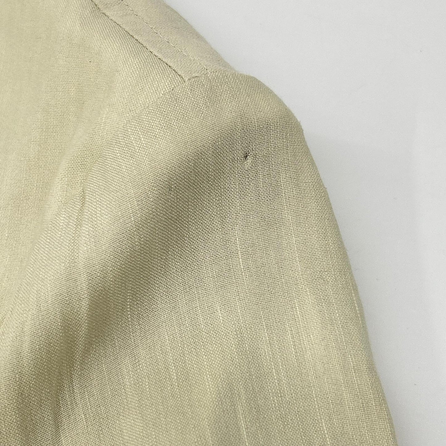 THE GIGI Angie Linen Rayon 2B Jacket Off-White Size 46