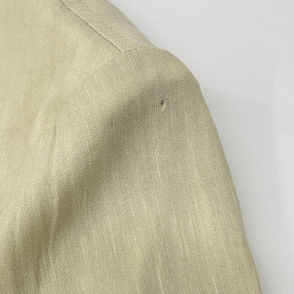 THE GIGI Angie Linen Rayon 2B Jacket Off-White Size 46