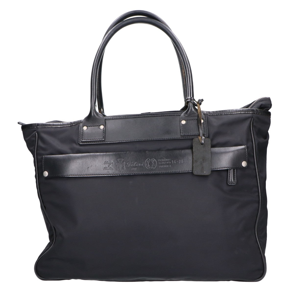 Felisi 14-26 Nylon Leather Tote Bag Black Size ONE SIZE
