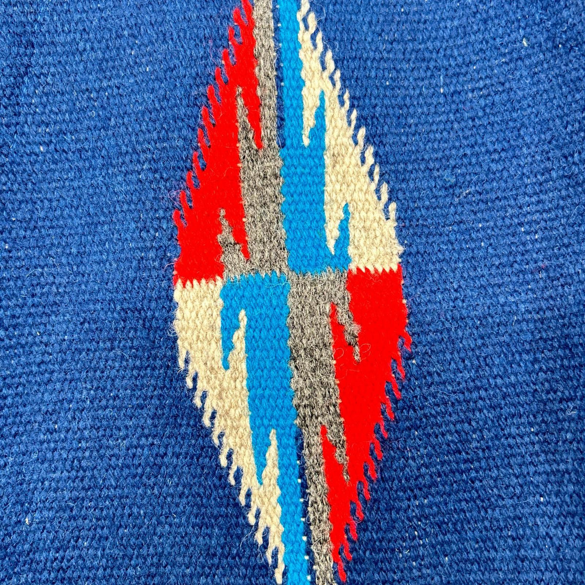 ORTEGA'S Blue Wool Chimayo Vest Size 36