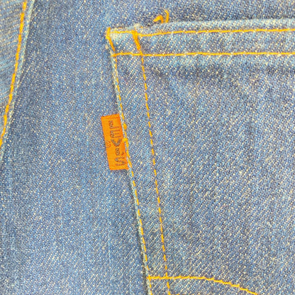 LEVI'S 70s 646 Indigo Bootcut 42TALON Zip Boots Denim
