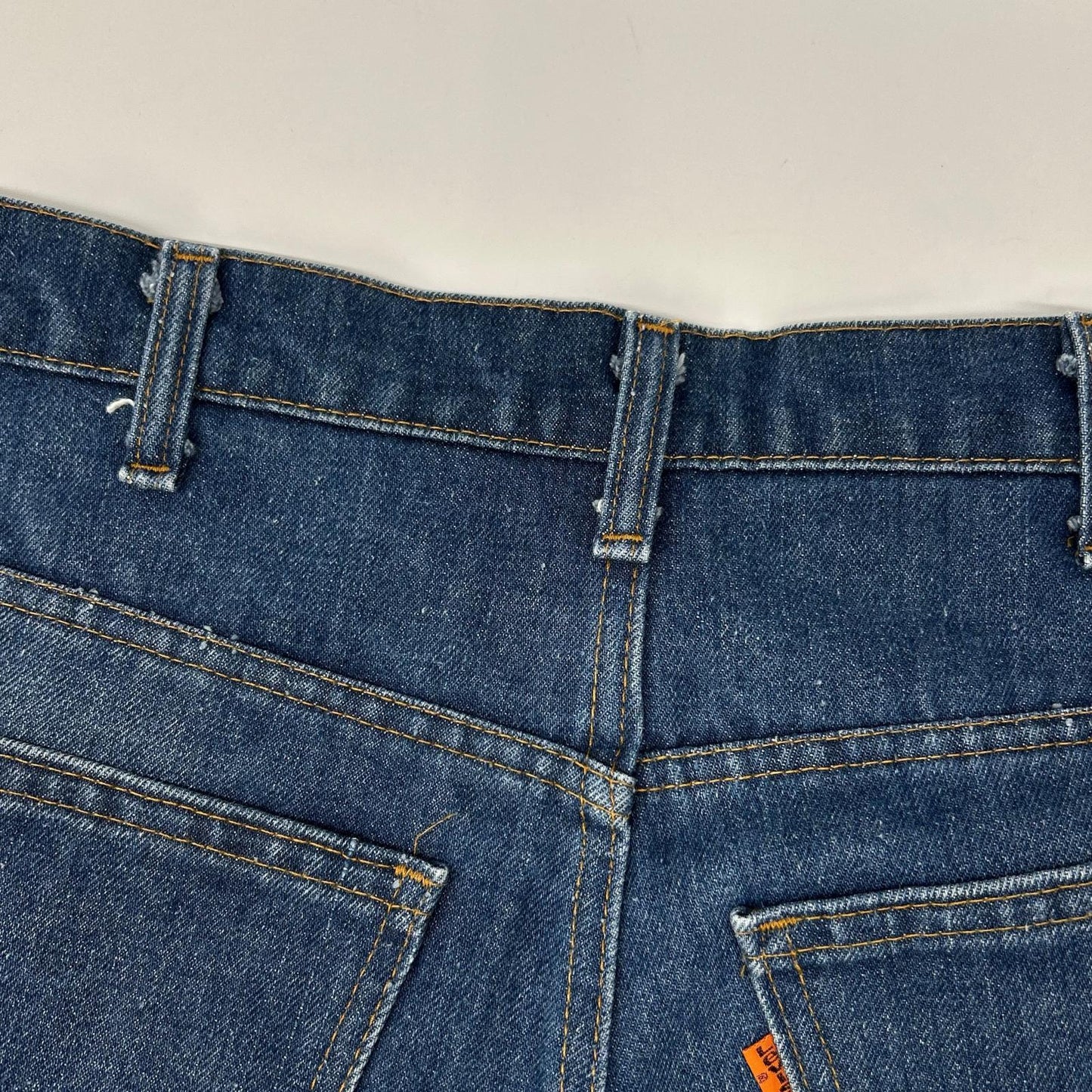 LEVI'S 646-0917 Indigo Orange Tab Denim Jeans Size W34L30