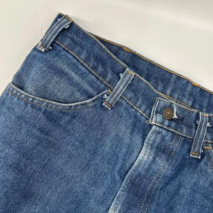 LEVI'S 646-0917 Indigo Orange Tab Denim Jeans Size W34L30