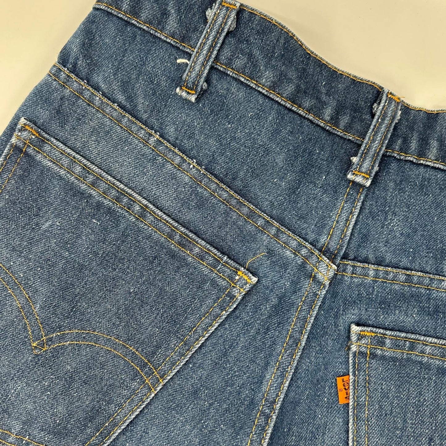 LEVI'S 646-0917 Indigo Orange Tab Denim Jeans Size W34L30