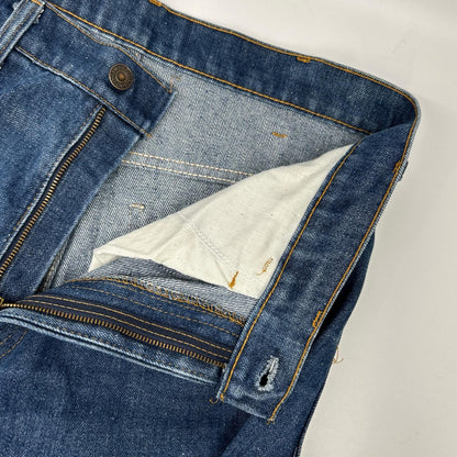 LEVI'S 646-0917 Indigo Orange Tab Denim Jeans Size W34L30