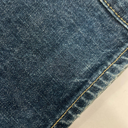 THE REAL MCCOY'S 004 Indigo Straight Jeans Size W33L36
