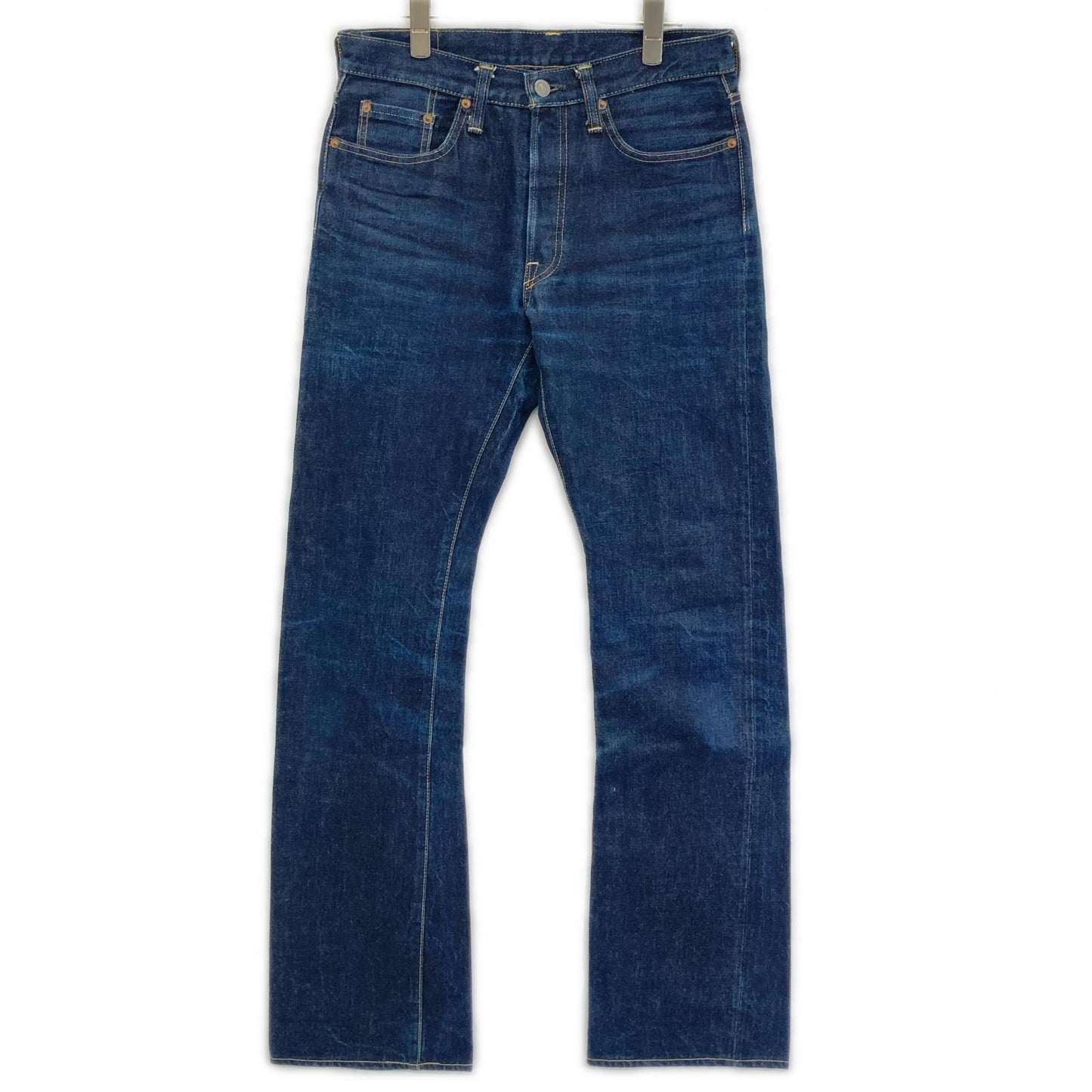 STUDIO D'ARTISAN SD-301 Indigo Leather Denim Jeans Size 31