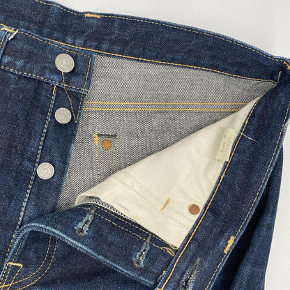 STUDIO D'ARTISAN SD-301 Indigo Leather Denim Jeans Size 31