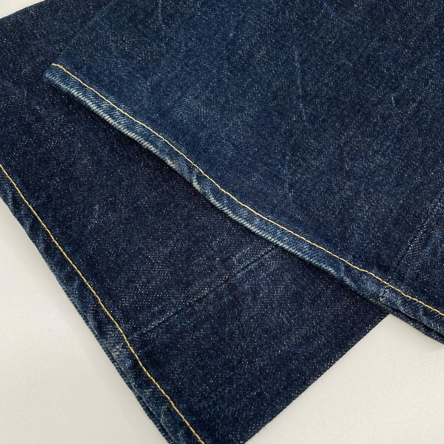 STUDIO D'ARTISAN SD-301 Indigo Leather Denim Jeans Size 31