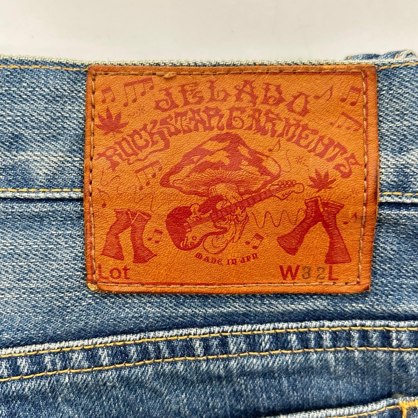 JELADO Indigo Vintage Patchwork Flare Jeans