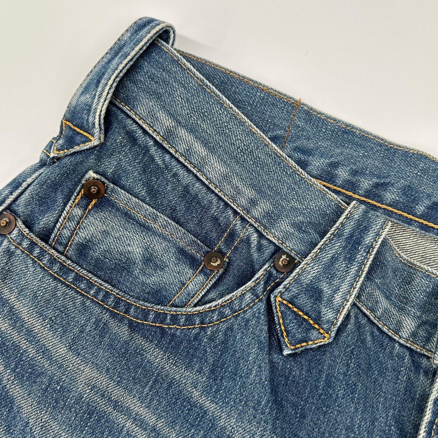 JELADO Indigo Vintage Patchwork Flare Jeans