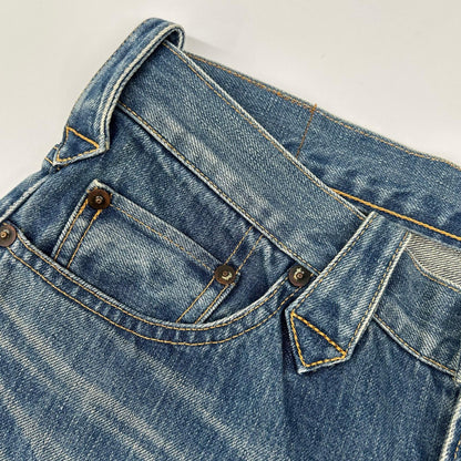 JELADO Indigo Vintage Patchwork Flare Jeans