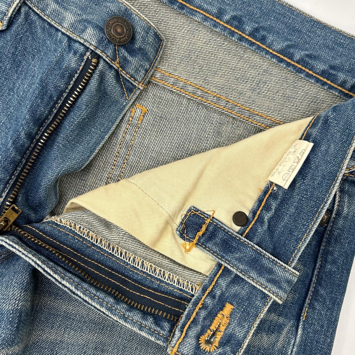 JELADO Indigo Vintage Patchwork Flare Jeans