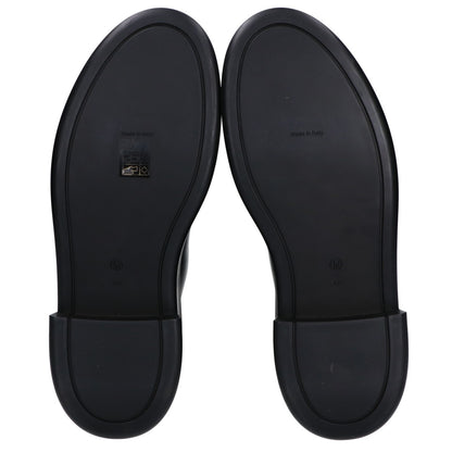 THE ROW Black Calfskin Zipped Boots Crepe Sole Size EU 40