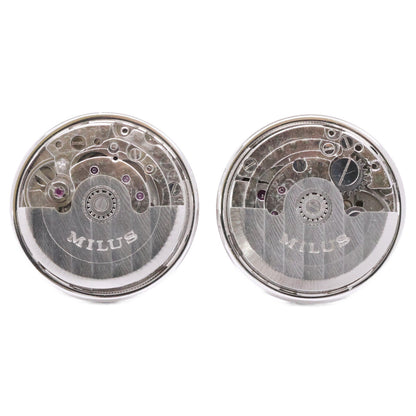 MILUS Silver Movement Cufflinks