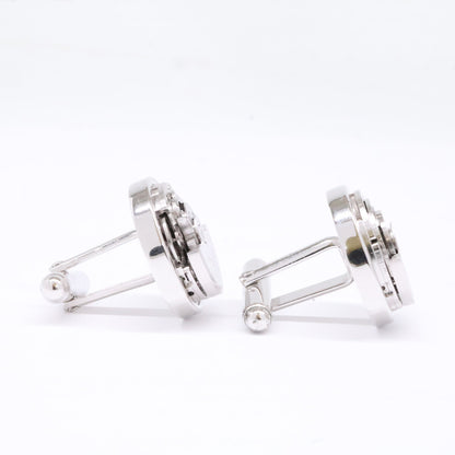 MILUS Silver Movement Cufflinks