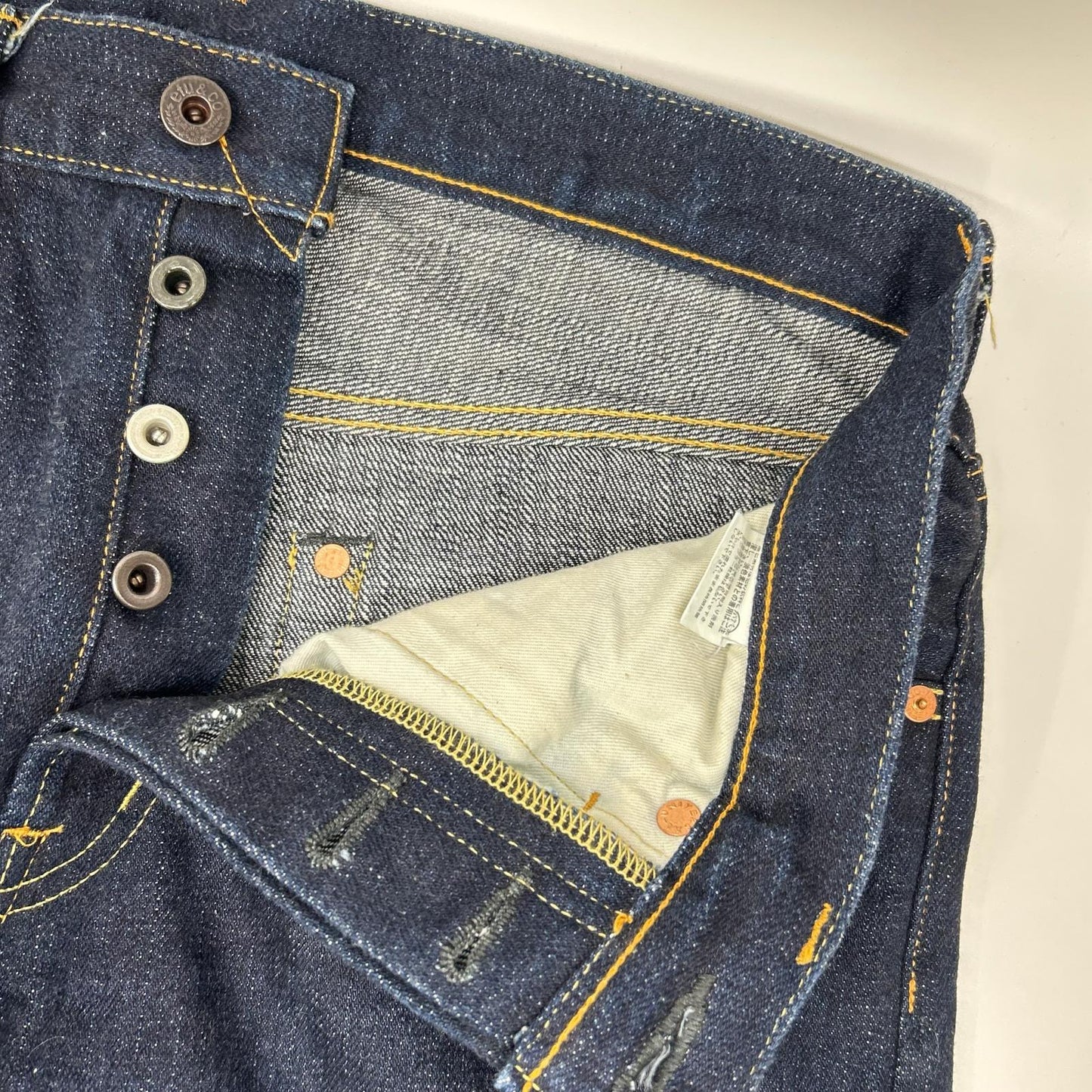 TEDMAN Indigo Cotton Back Print DEVIL Selvedge Jeans Size 32