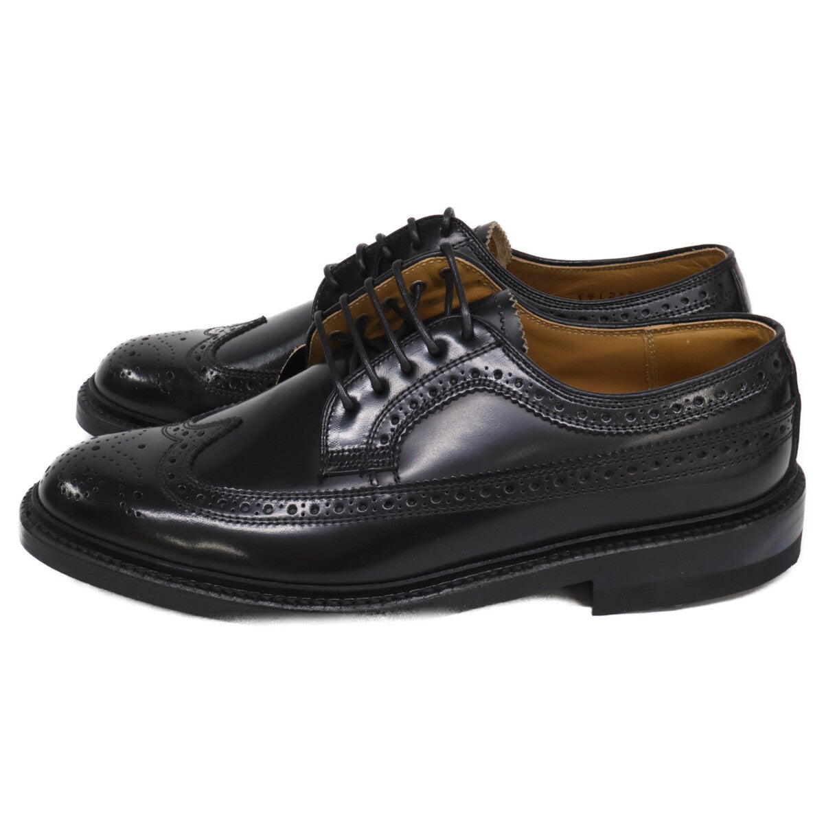 REGAL 2589 Black Wingtip Derby Sneakers Size 24 1/2EE