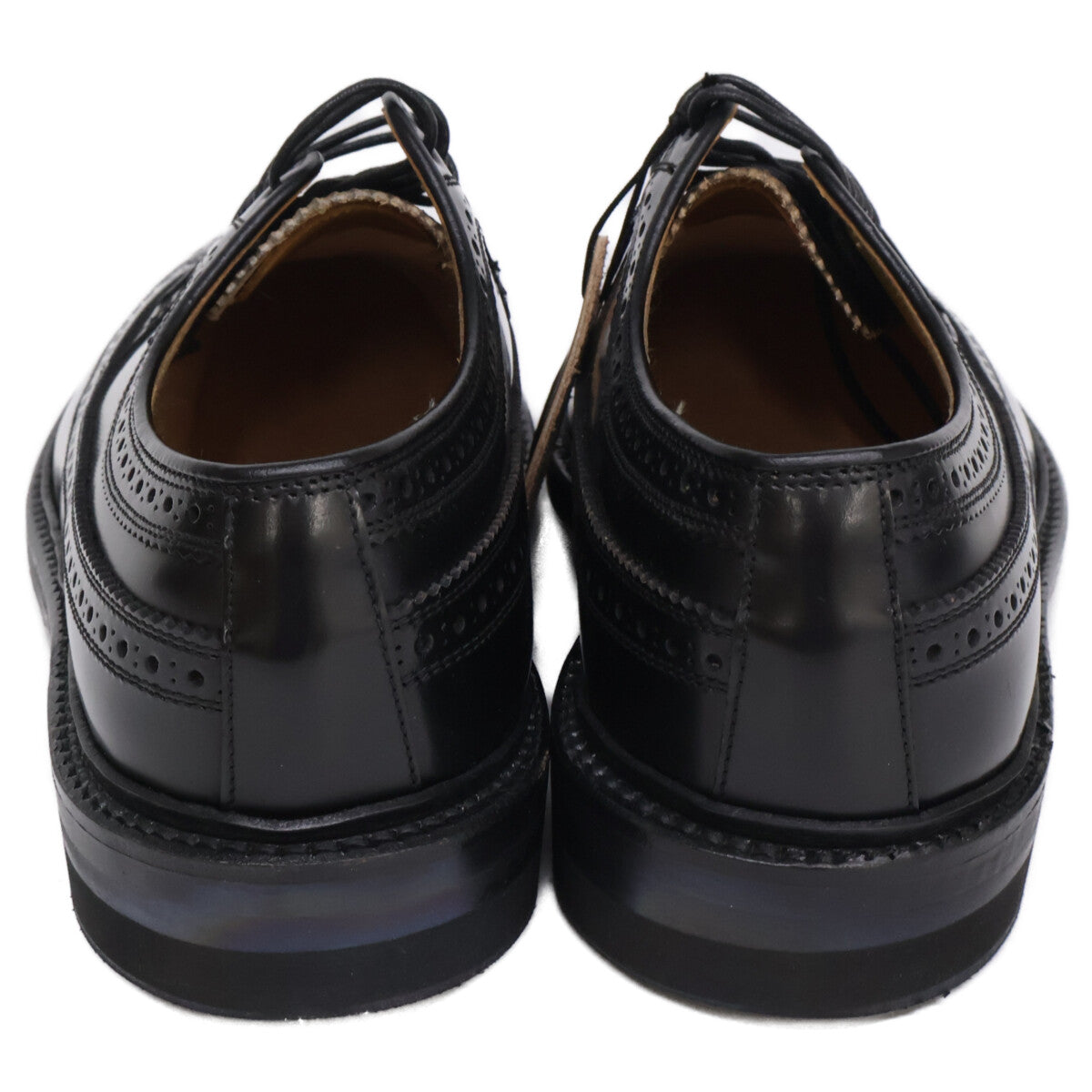 REGAL 2589 Black Wingtip Derby Sneakers Size 24 1/2EE