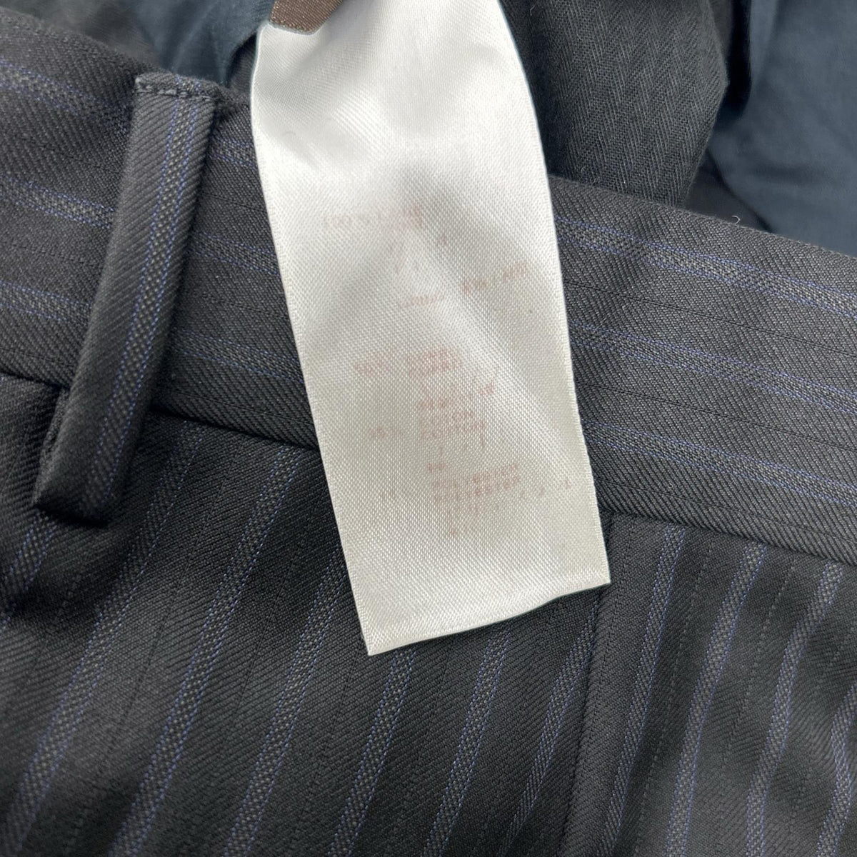 LOUIS VUITTON 12AW Damier Lining Pinstripe Suit Size 44