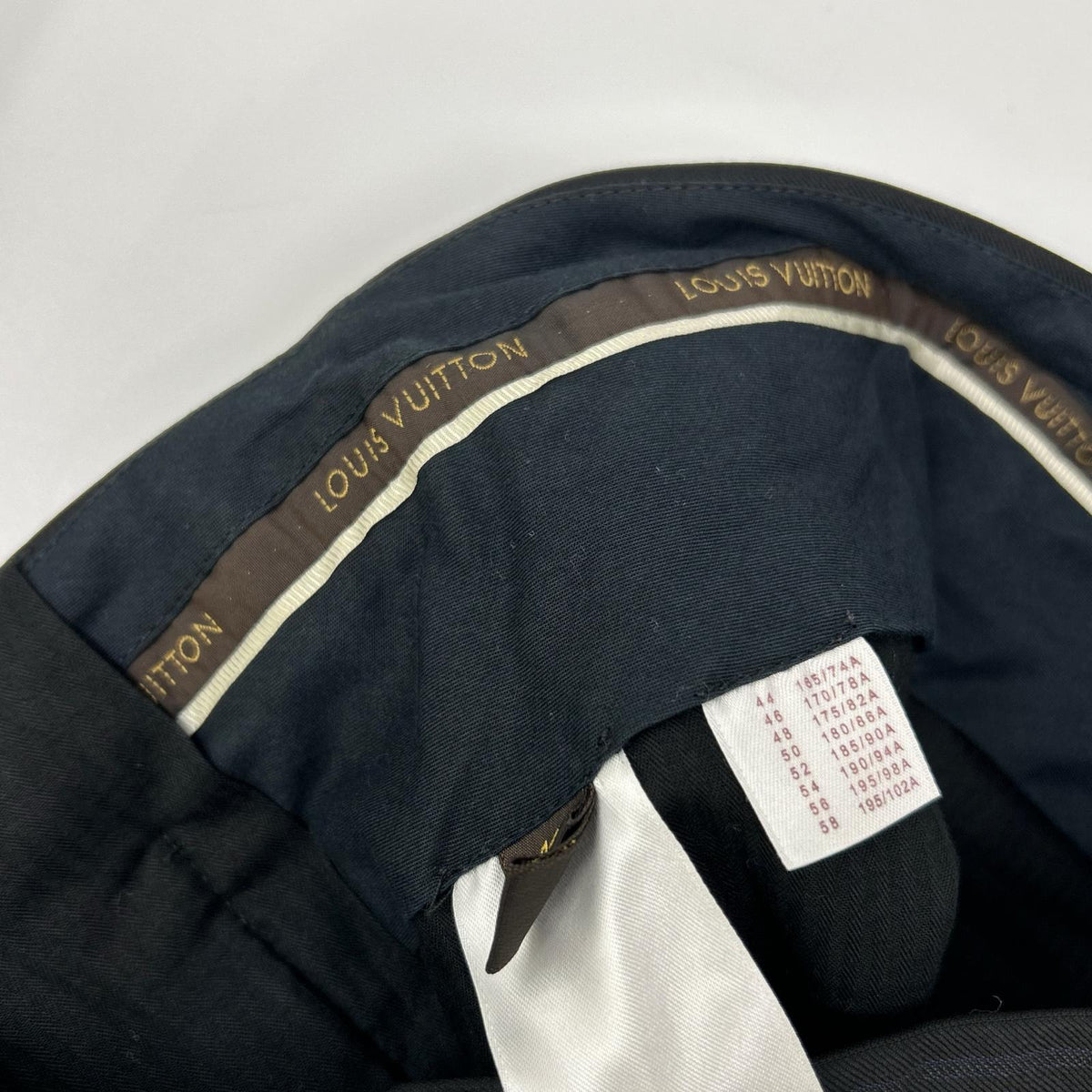 LOUIS VUITTON 12AW Damier Lining Pinstripe Suit Size 44