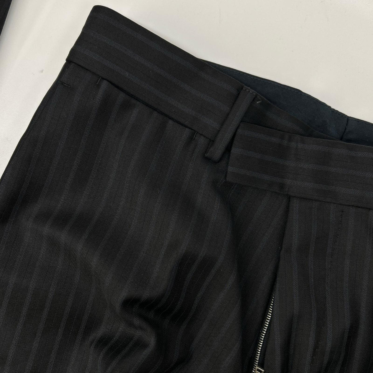 LOUIS VUITTON 12AW Damier Lining Pinstripe Suit Size 44