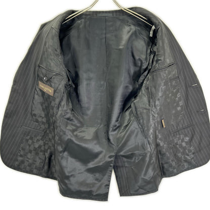 LOUIS VUITTON 12AW Damier Lining Pinstripe Suit Size 44