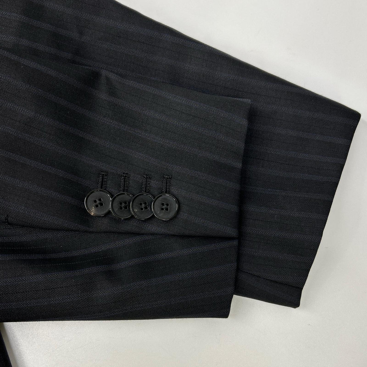 LOUIS VUITTON 12AW Damier Lining Pinstripe Suit Size 44