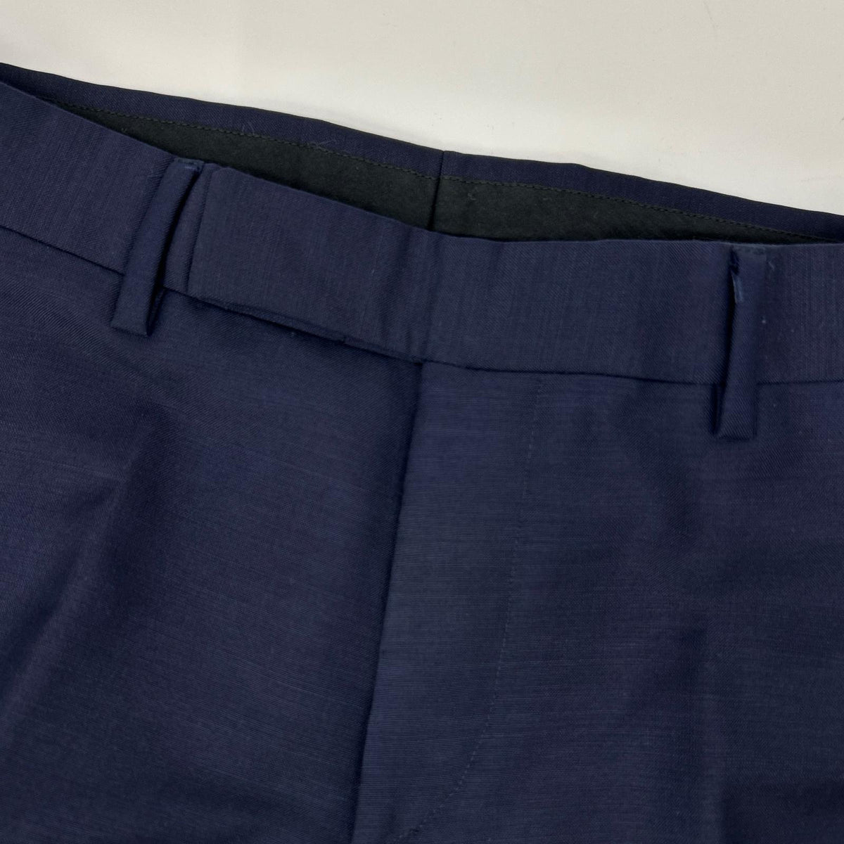PRADA 2015 UAF437 Navy Mohair Wool Blend Suit Size 44
