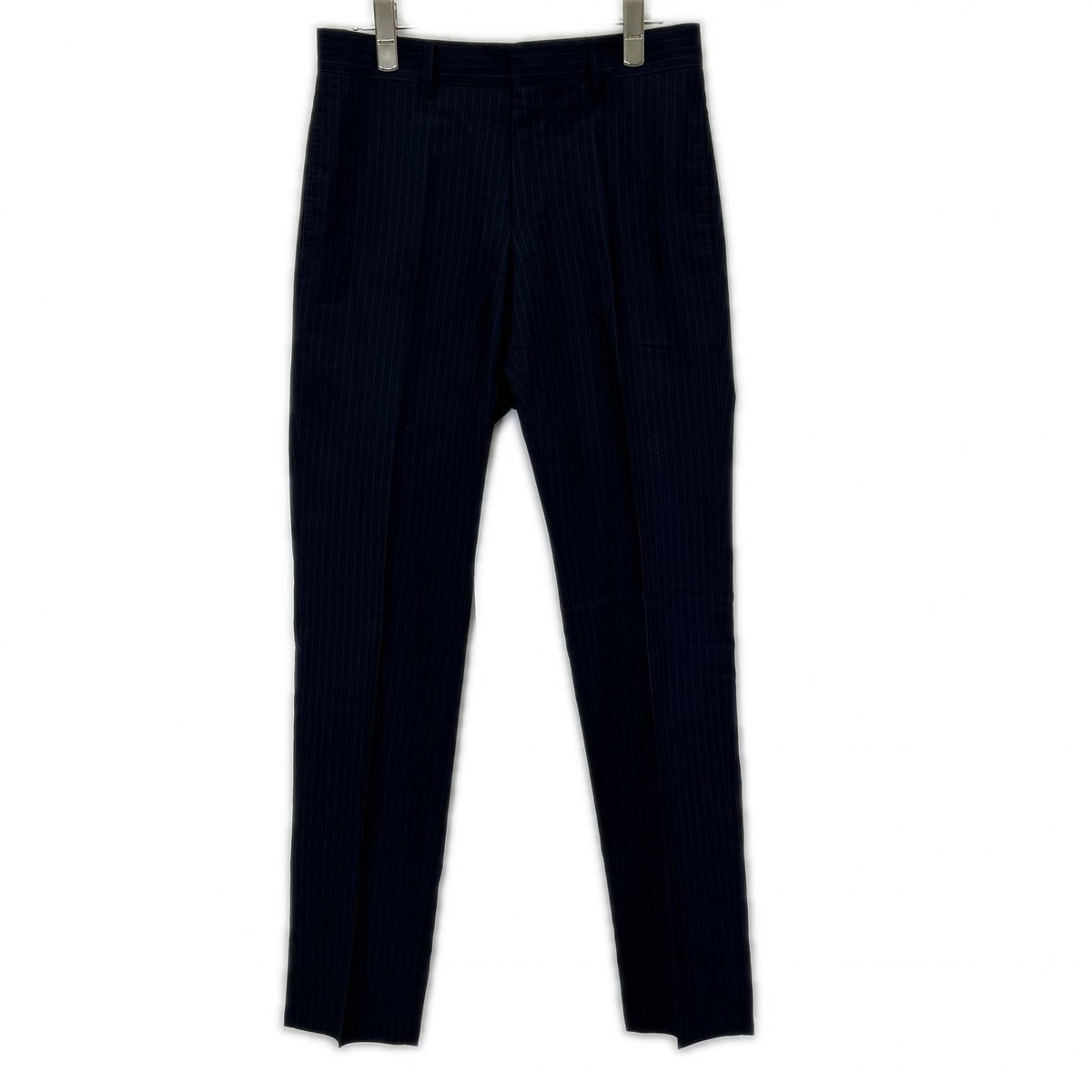 GUCCI Black Pinstripe Bee Inner Double Pocket Suit Size 44R