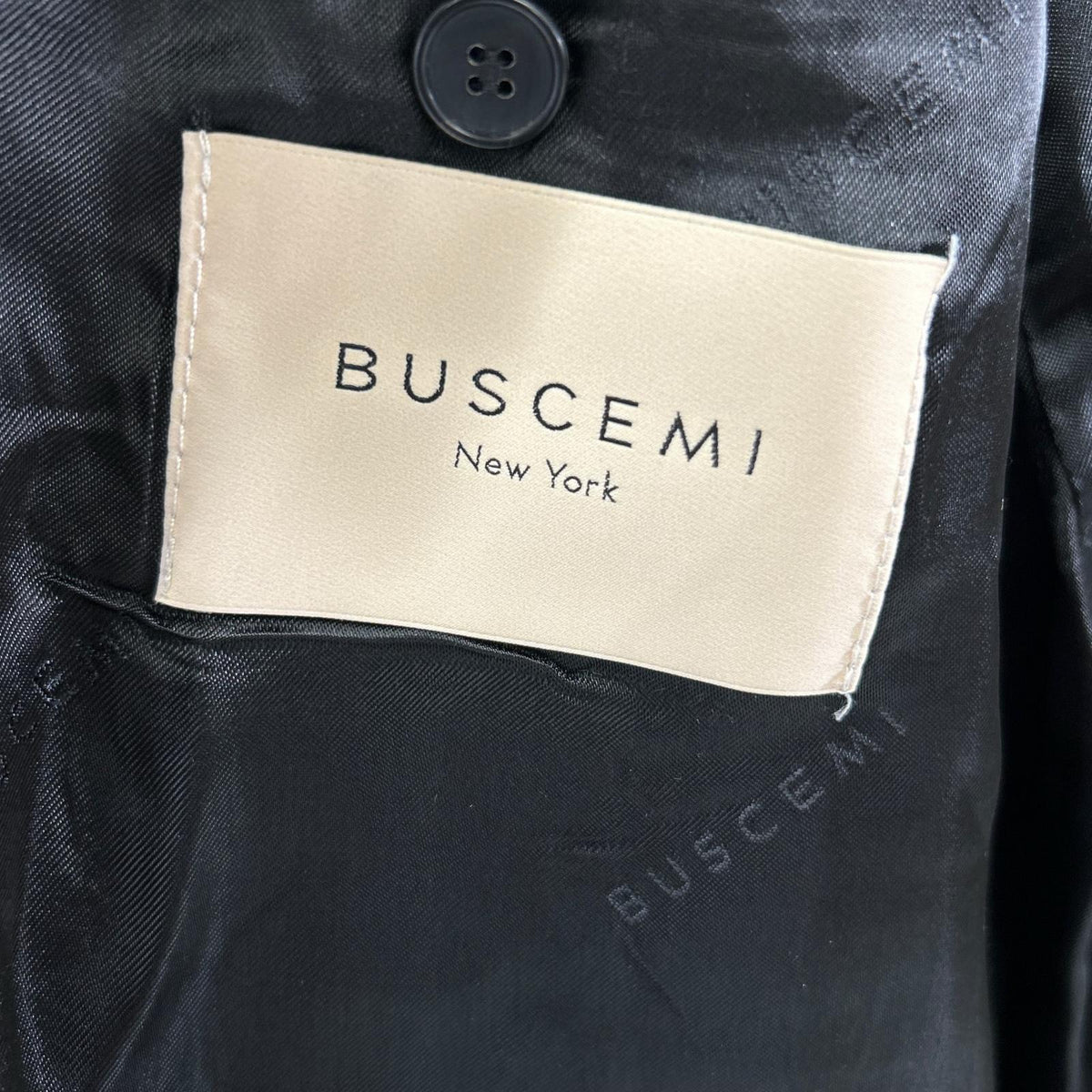 BUSCEMI Camo Boa Long Coat Green Polyester Size 48