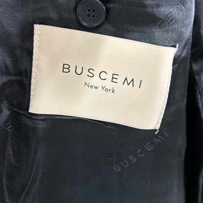 BUSCEMI Camo Boa Long Coat Green Polyester Size 48