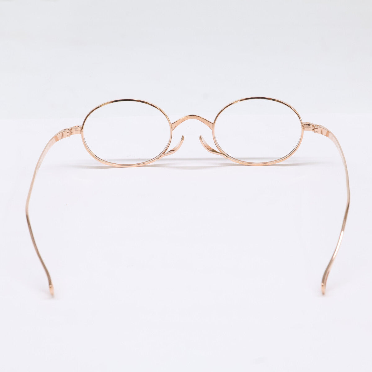 KameManNen KMN9918 RG Oval Gold Titanium Glasses Size 45X22-145