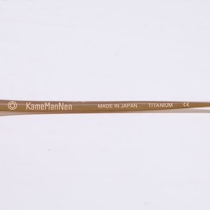 KameManNen KMN9918 RG Oval Gold Titanium Glasses Size 45X22-145
