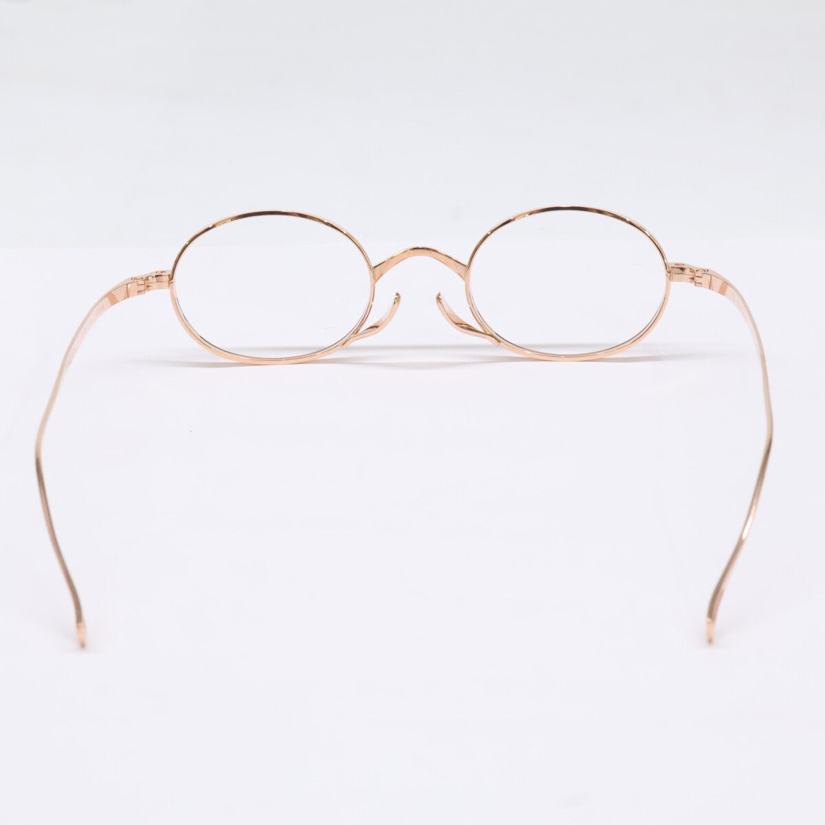 KameManNen KMN9918 RG Oval Gold Titanium Glasses Size 45X22-145