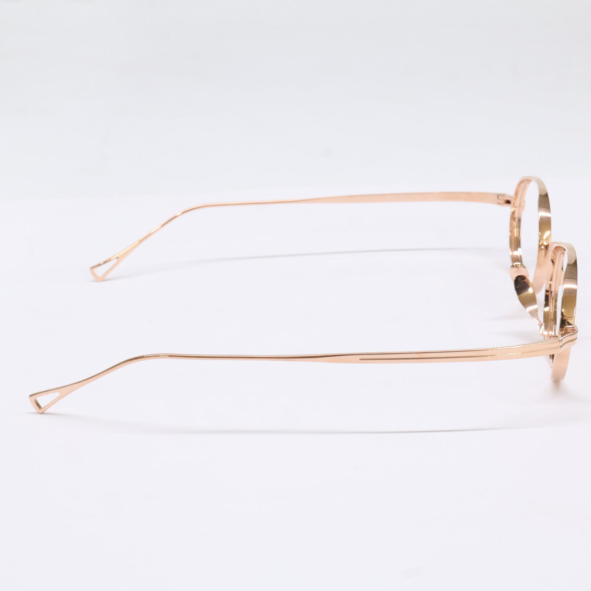 KameManNen KMN9918 RG Oval Gold Titanium Glasses Size 45X22-145