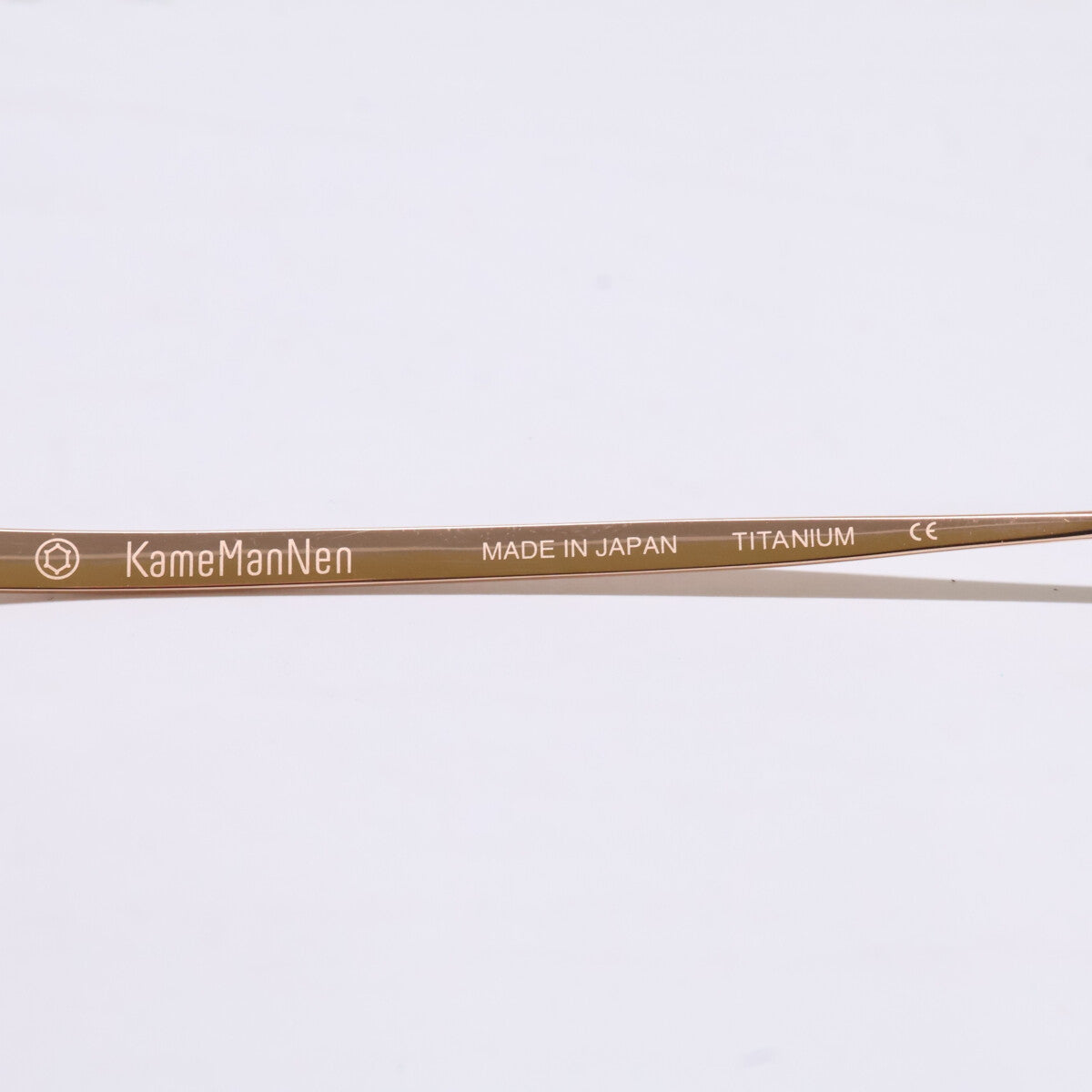 KameManNen KMN9918 RG Oval Gold Titanium Glasses Size 45X22-145