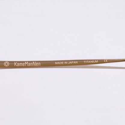 KameManNen KMN9918 RG Oval Gold Titanium Glasses Size 45X22-145