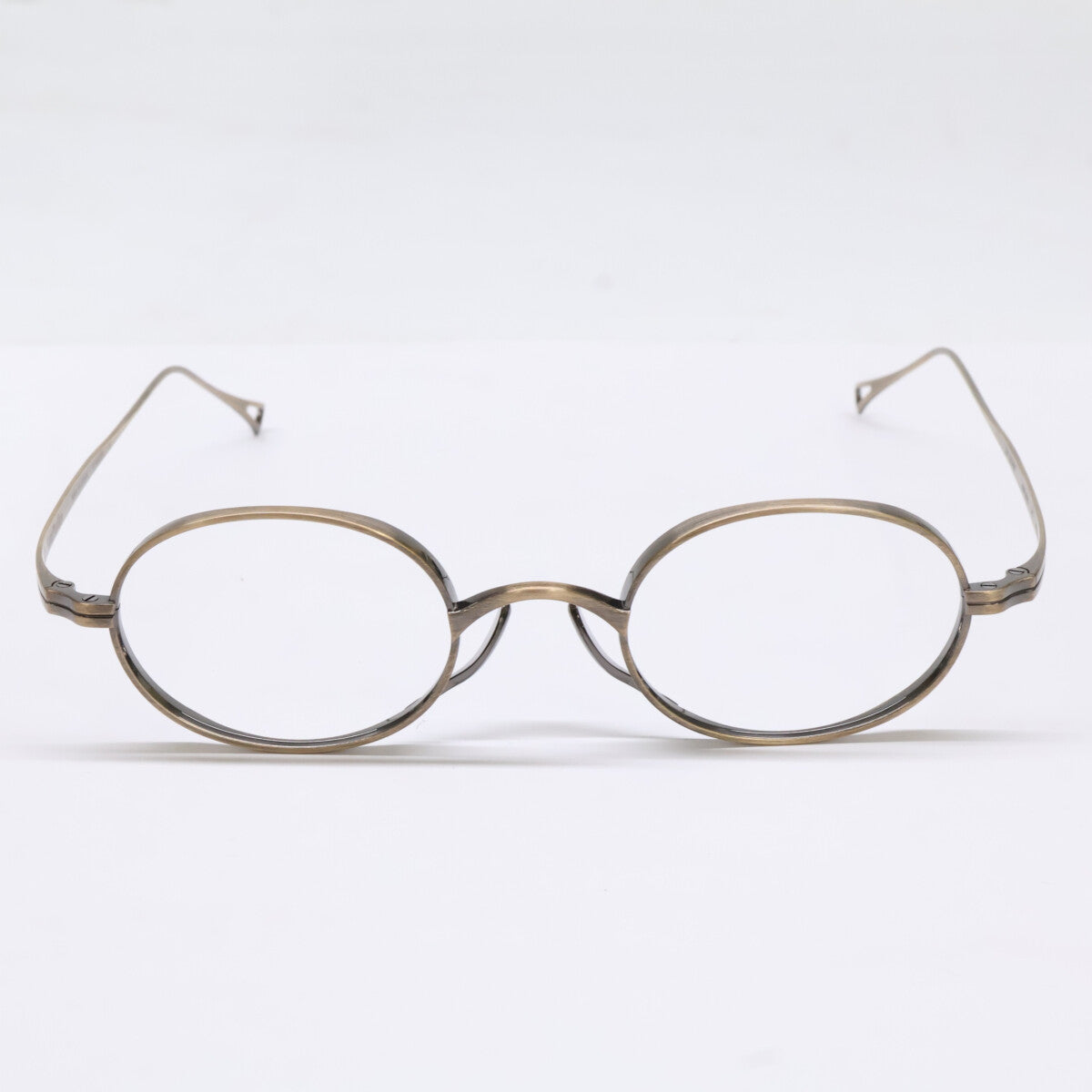 KameManNen KMN9918 AG Oval Gold Titanium Glasses Size 45X22-145