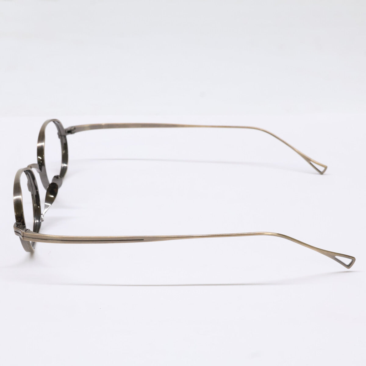 KameManNen KMN9918 AG Oval Gold Titanium Glasses Size 45X22-145