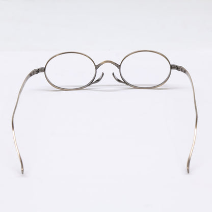 KameManNen KMN9918 AG Oval Gold Titanium Glasses Size 45X22-145