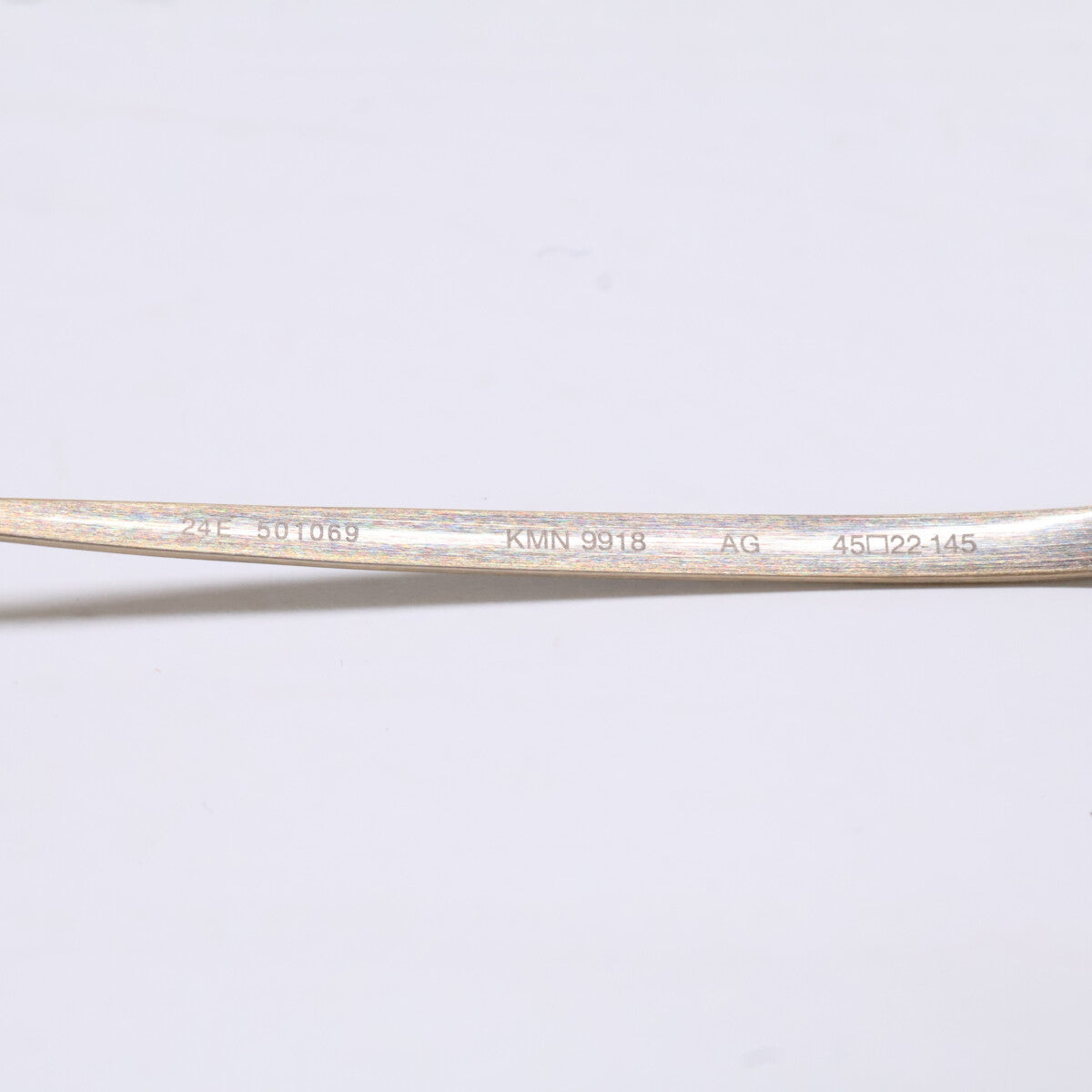 KameManNen KMN9918 AG Oval Gold Titanium Glasses Size 45X22-145