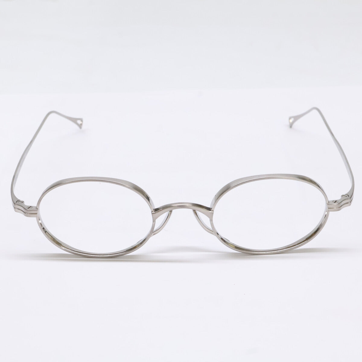 KameManNen KMN9918 TSH Oval Silver Titanium Glasses Size 45X22-145