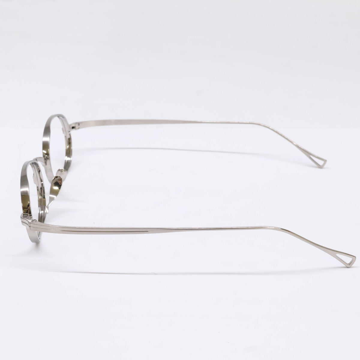 KameManNen KMN9918 TSH Oval Silver Titanium Glasses Size 45X22-145