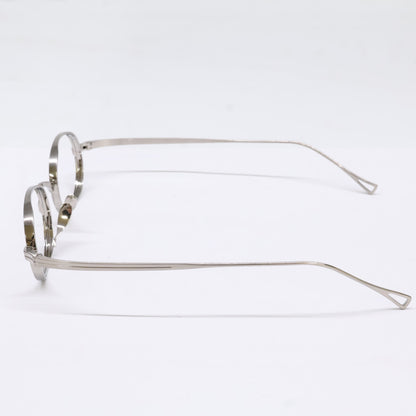 KameManNen KMN9918 TSH Oval Silver Titanium Glasses Size 45X22-145