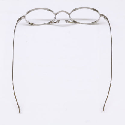 KameManNen KMN9918 TSH Oval Silver Titanium Glasses Size 45X22-145